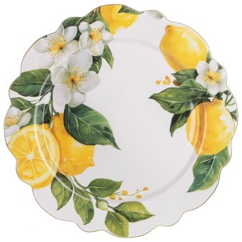 Тарелка обеденная lefard "лемон три" 27*2 см Lefard (358-2396)