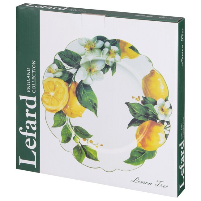 Тарелка обеденная lefard "лемон три" 27*2 см Lefard (358-2396)