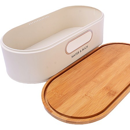 Хлебница с крышкой 44х21х12см металл/бамбук Mayer&Boch (40556) Хлебница с крышкой 44х21х12см металл/бамбук Mayer&Boch (40556)