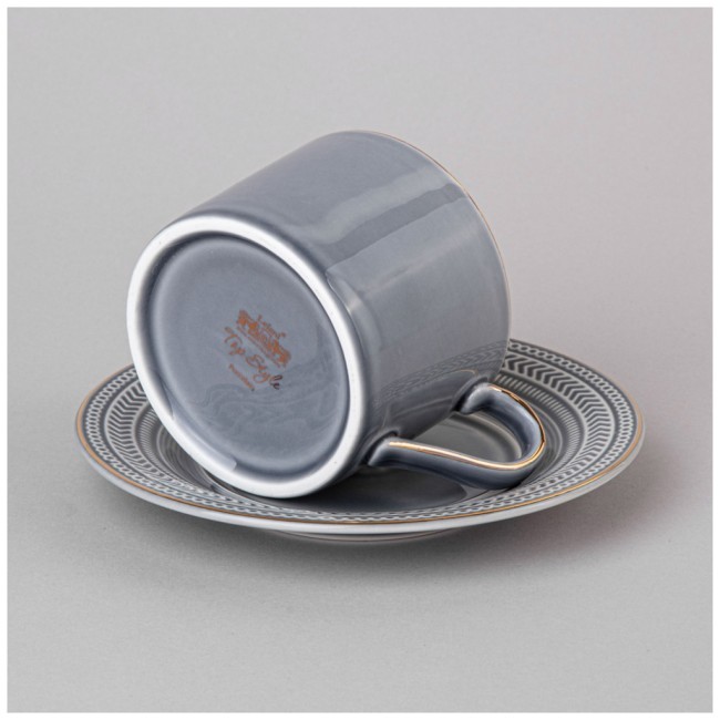 Чайная пара lefard "top style" 250 мл серая Lefard (42-540)