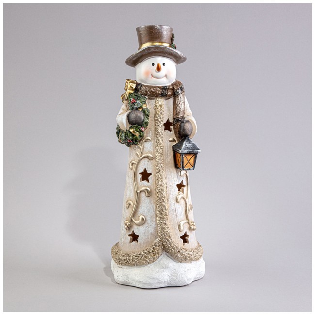 Статуэтка "снеговик" с led-подсветкой 12,5х12х33,7 см Lefard (121-108)