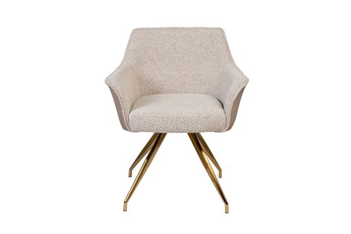 Стул обеденный поворотный букле, экокожа 56*63*79см (TT-00013160)