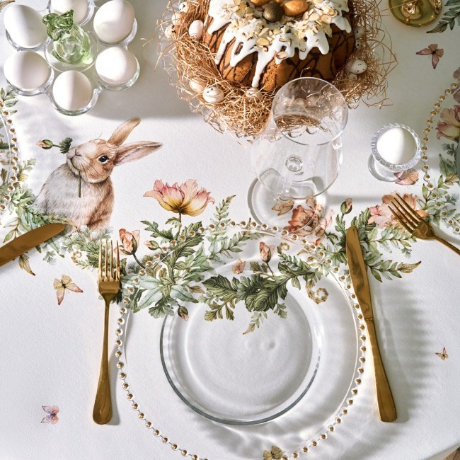 Скатерть круглая "sense" 190см ,зеленый 100%хлопок, твил с пропиткой Lefard (850-753-22)