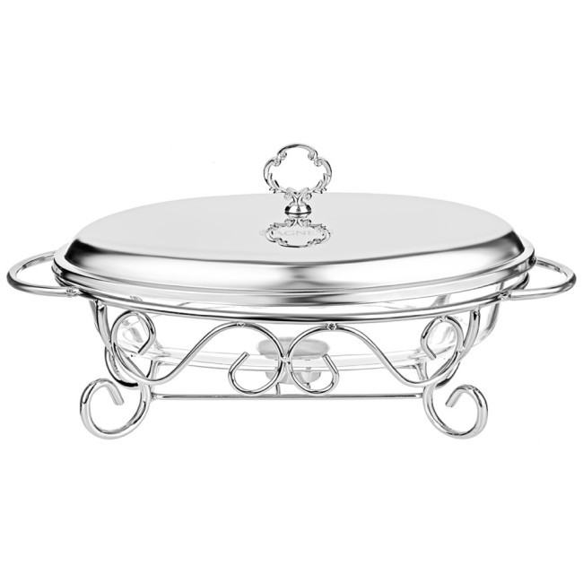 Мармит agness  овальный silver 2,4l Agness (781-500)