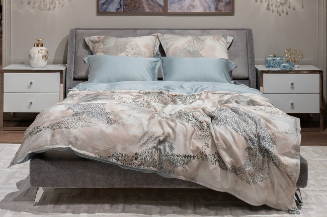 Пододеяльник Нувола принт тенсель бирюзовый 220*200 (TT-00011349)