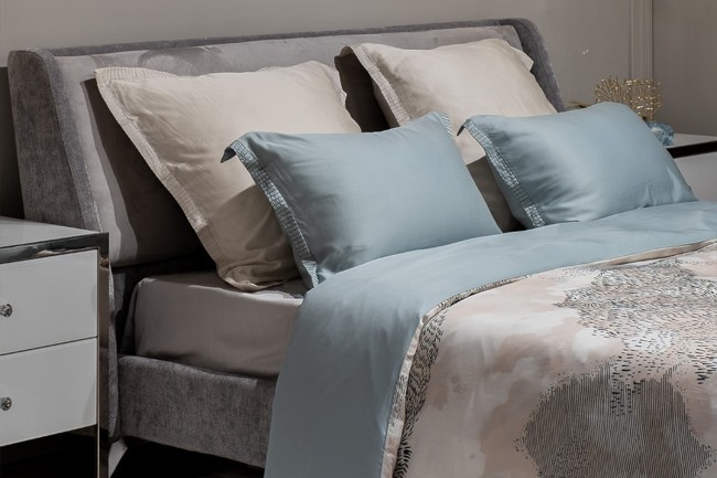 Пододеяльник Нувола принт тенсель бирюзовый 220*200 (TT-00011349)