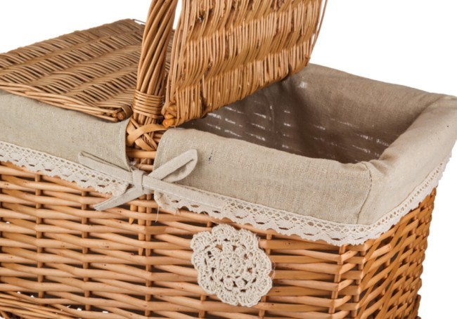 Корзина для пикника с ручкой 37*26*22/37 см Lefard (119-241)