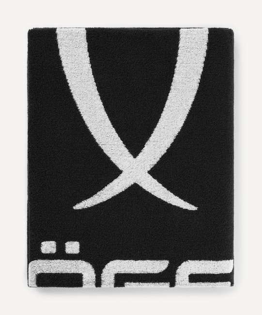 Полотенце спортивное JÖGEL ESSENTIAL Towel L, 70х140, черный/белый (2117708)