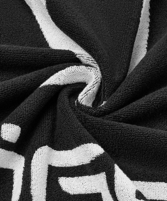 Полотенце спортивное JÖGEL ESSENTIAL Towel L, 70х140, черный/белый (2117708)