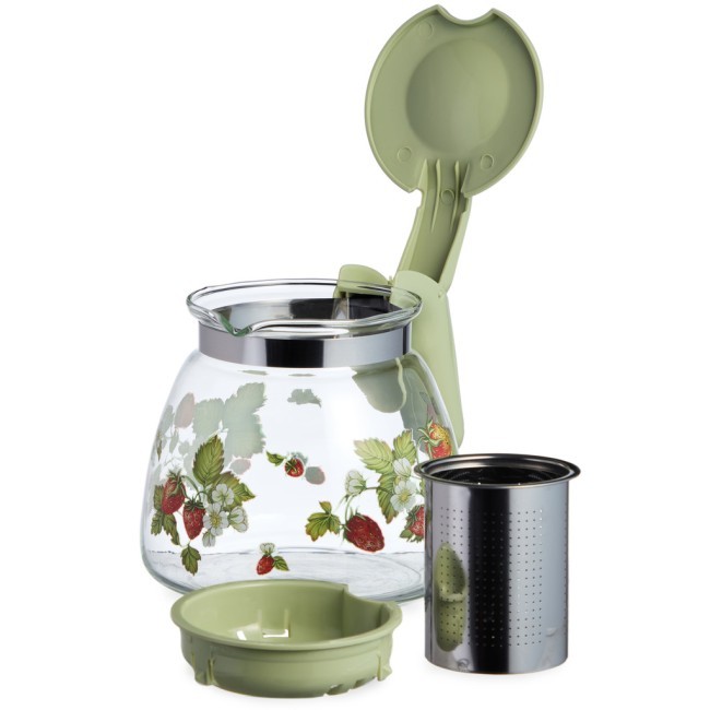 Заварочный чайник agness с фильтром "земляника" 900 мл. Agness (885-108) Заварочный чайник agness с фильтром "земляника" 900 мл. Agness (885-108)