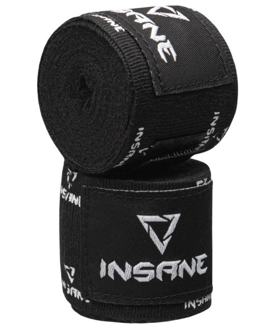Бинт боксеркий INSANE PRINT, хлопок/нейлон, черный, 3,5 м (2108811)