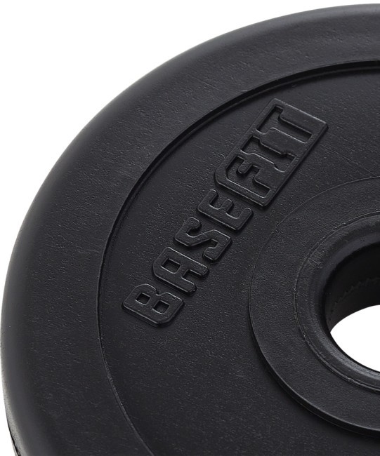 Диск пластиковый BASEFIT BB-203 d=26 мм, черный, 0,5 кг (1483988)