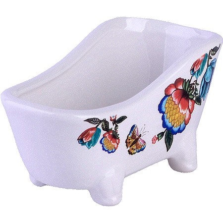 Подставка для губки 170мл 12х6х6,2см Летний букет доломит LR (30800)