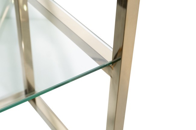 Стеллаж стекло прозр/золото 60*40*180см (TT-00014348)