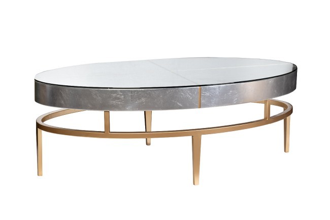 Стол журнальный "Futuro" серебристый 132*76*46см (TT-00006458) Стол журнальный "Futuro" серебристый 132*76*46см (TT-00006458)