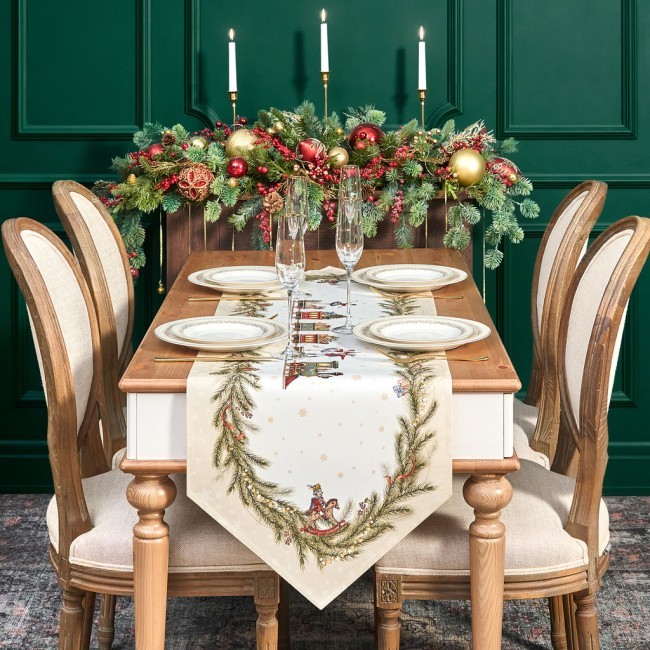 Дорожка на стол "щелкунчик", 45х145см, бежевый, 100% хлопок,твил Lefard (850-757-3)