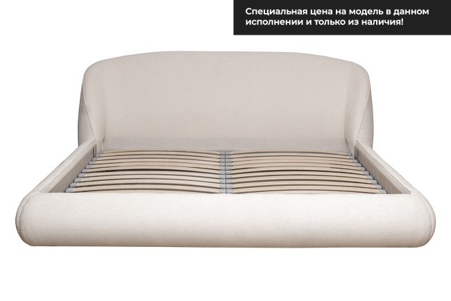 Кровать Palazzo 180 без мех.шенилл экрю Natur Ecru 215*240*90см (TT-00016495) Кровать Palazzo 180 без мех.шенилл экрю Natur Ecru 215*240*90см (TT-00016495)