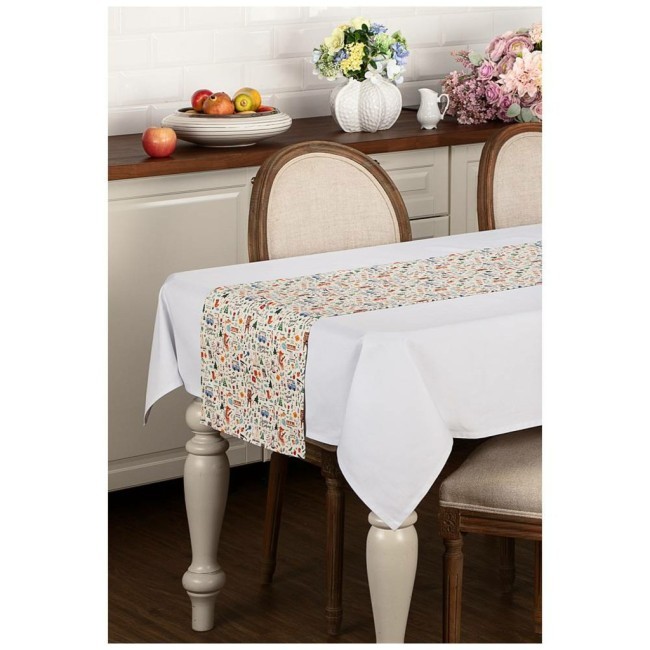 Дорожка на стол "наив",40х120см, 100% хлопок ,белый Lefard (850-845-3) Дорожка на стол "наив",40х120см, 100% хлопок ,белый Lefard (850-845-3)