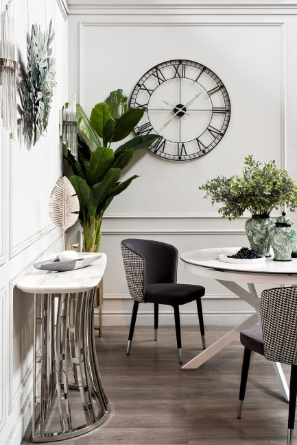 Стул велюр серый 54*57*80см с ч/б спинкой (TT-00006895) Стул велюр серый 54*57*80см с ч/б спинкой (TT-00006895)