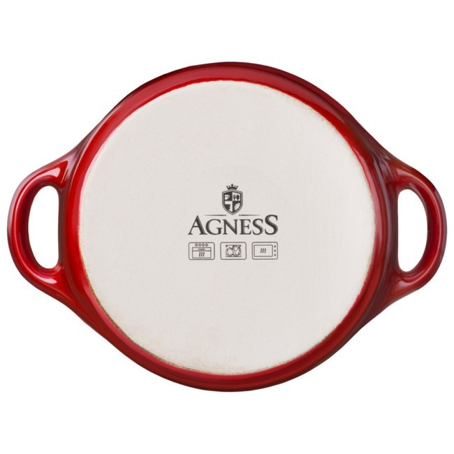 Горшочек для запекания reactive red 18,5*14,5*6,5/10см 600 мл Agness (780-138) Горшочек для запекания reactive red 18,5*14,5*6,5/10см 600 мл Agness (780-138)