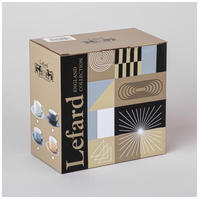 Чайная пара lefard "top style" 250 мл бежевая Lefard (42-541)