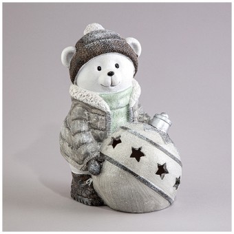 Статуэтка "снеговик" с led-подсветкой 17х13х22,5 см Lefard (121-148)