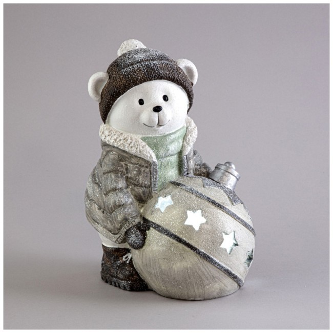 Статуэтка "снеговик" с led-подсветкой 17х13х22,5 см Lefard (121-148)