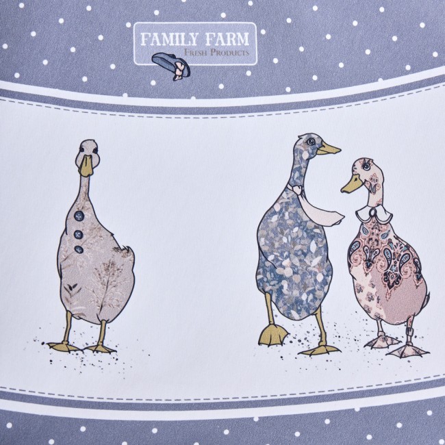 Скатерть круглая "family farm" 190 см , 100% хлопок,твил, пропитка, графит Lefard (850-747-22)