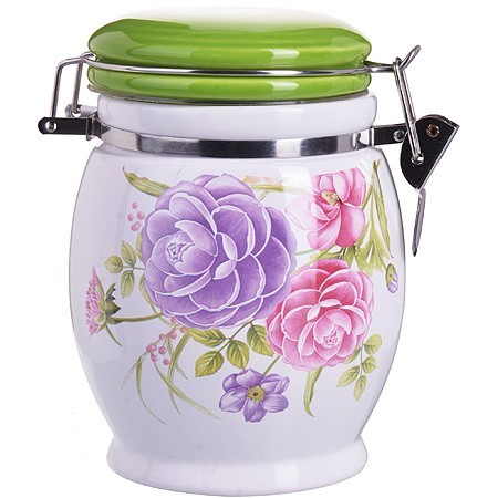 Банка для сыпучих 700мл Камелия дол/металл LR (26379) Банка для сыпучих 700мл Камелия дол/металл LR (26379)