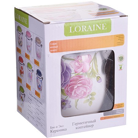 Банка для сыпучих 700мл Камелия дол/металл LR (26379) Банка для сыпучих 700мл Камелия дол/металл LR (26379)