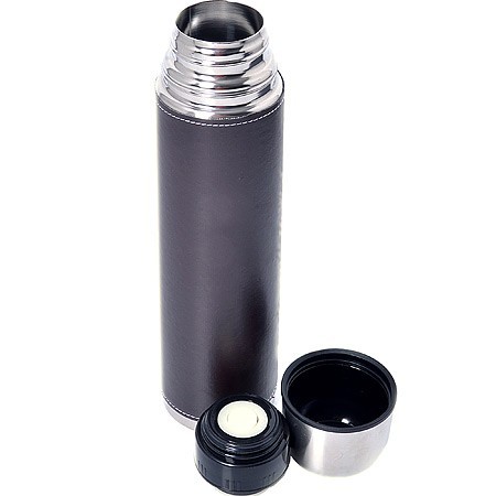 Термос 0,75л нерж/сталь в кожан/чехол Mayer&Boch (27604)