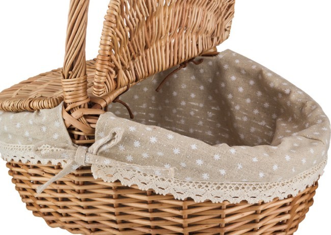 Корзина для пикника с ручкой 35*26*16,5/31 см Lefard (119-243) Корзина для пикника с ручкой 35*26*16,5/31 см Lefard (119-243)