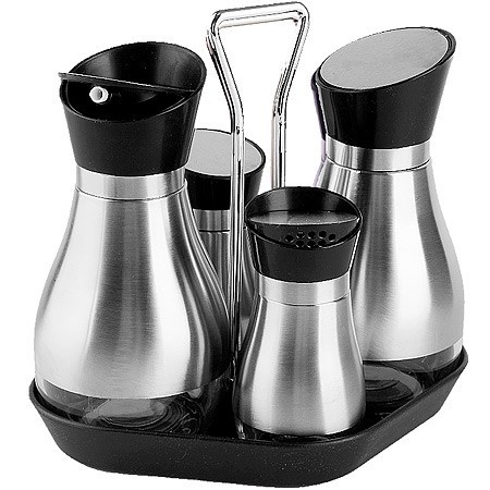 Набор д/специй на подставке 5пр нерж/ст/стекл/пластик/металл (16 специй внутри) Mayer&Boch (31022)