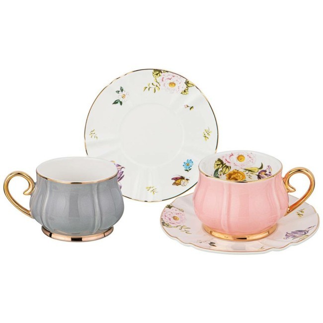 Чайный набор lefard "времена года" на 2 пер. 4 пр. 200 мл серый и розовый Lefard (275-1177) Чайный набор lefard "времена года" на 2 пер. 4 пр. 200 мл серый и розовый Lefard (275-1177)