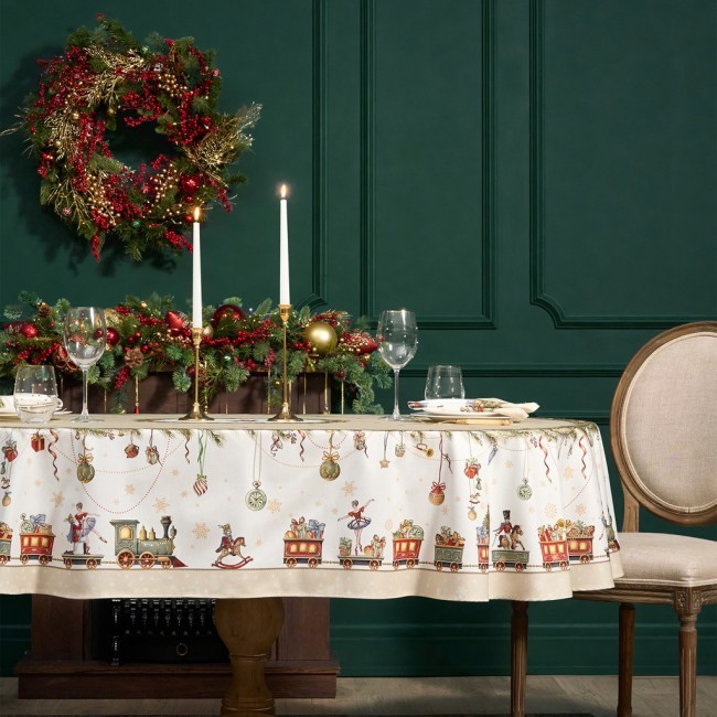 Скатерть овальная "щелкунчик" ,140х300см ,бежевый ,100%хлопок ,твил Lefard (850-757-42) Скатерть овальная "щелкунчик" ,140х300см ,бежевый ,100%хлопок ,твил Lefard (850-757-42)