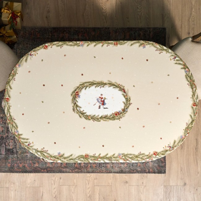 Скатерть овальная "щелкунчик" ,140х300см ,бежевый ,100%хлопок ,твил Lefard (850-757-42) Скатерть овальная "щелкунчик" ,140х300см ,бежевый ,100%хлопок ,твил Lefard (850-757-42)