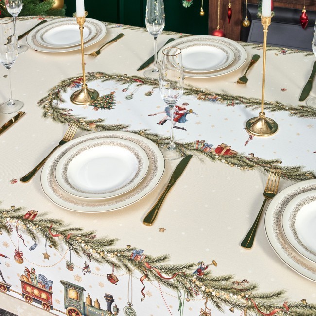 Скатерть овальная "щелкунчик" ,140х300см ,бежевый ,100%хлопок ,твил Lefard (850-757-42) Скатерть овальная "щелкунчик" ,140х300см ,бежевый ,100%хлопок ,твил Lefard (850-757-42)