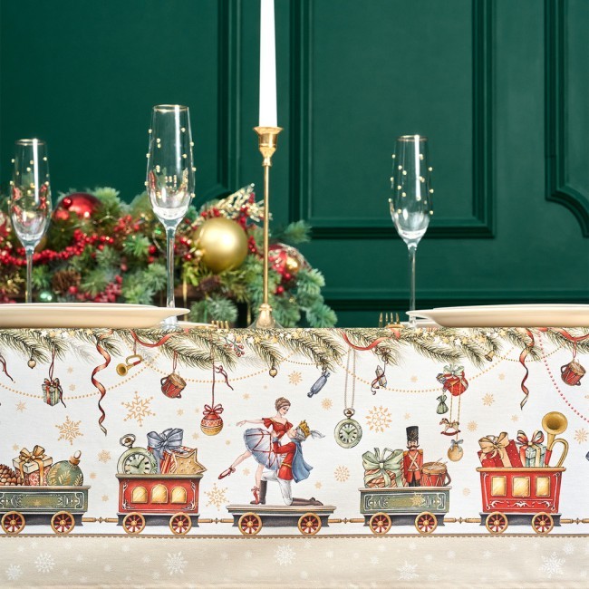 Скатерть овальная "щелкунчик" ,140х300см ,бежевый ,100%хлопок ,твил Lefard (850-757-42) Скатерть овальная "щелкунчик" ,140х300см ,бежевый ,100%хлопок ,твил Lefard (850-757-42)