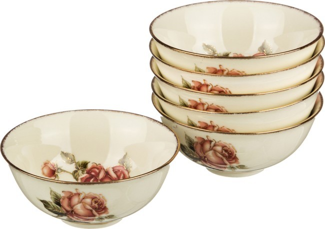 Набор салатников "корейская роза" из 6-ти штук диаметр=12 см. высота=5 см. Lefard (215-067) Набор салатников "корейская роза" из 6-ти штук диаметр=12 см. высота=5 см. Lefard (215-067)