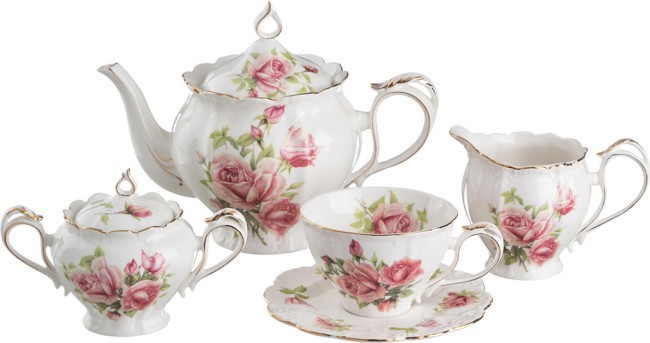 Чайный сервиз "жаклин" на 6 персон 15 пр. 1000/300/300/280 мл. Lefard (127-524)