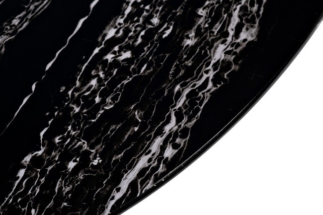 Стол журнальный овальный черный / хром 120*65*41см (TT-00011722)