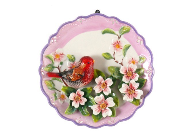 Тарелка настенная декоративная "птица" диаметр=20 см высота=5 см Lefard (59-172)