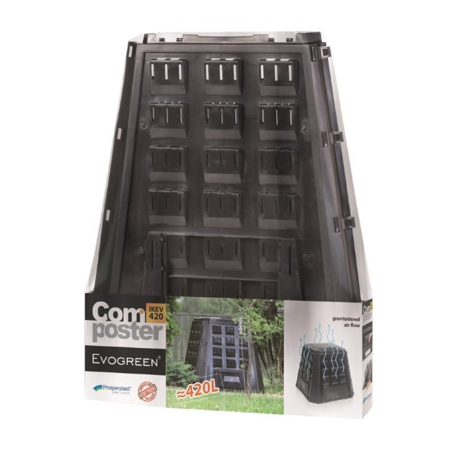 Компостер садовый 420 л Evogreen IKEV420C-S411 чёрный (53996) Компостер садовый 420 л Evogreen IKEV420C-S411 чёрный (53996)