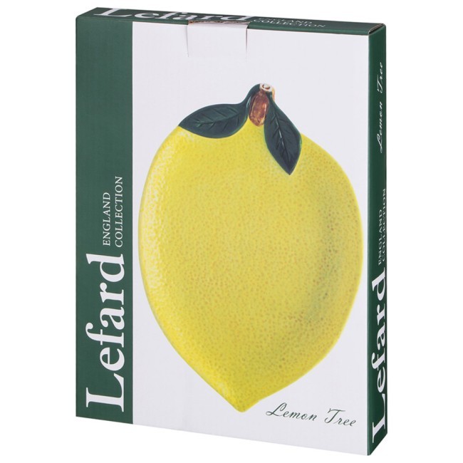 Тарелка lefard "лемон три" 28,5*20*3,5 см Lefard (358-2387)