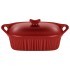 Форма для запекания с крышкой reactive red 33*23*9,5/13 см 2000 мл Agness (780-135)