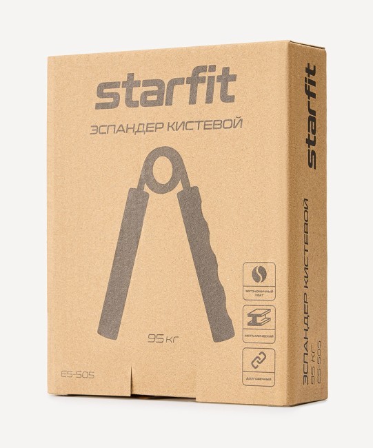 Эспандер кистевой STARFIT ES-505 пружинный, 95 кг, металлический (2115131) Эспандер кистевой STARFIT ES-505 пружинный, 95 кг, металлический (2115131)