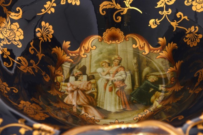 Фруктовница "Светское общество" диаметр=35 см.высота=25 см. Lefard (D-46-1108)  Фруктовница "Светское общество" диаметр=35 см.высота=25 см. Lefard (D-46-1108)