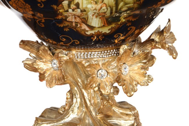 Фруктовница "Светское общество" диаметр=35 см.высота=25 см. Lefard (D-46-1108)  Фруктовница "Светское общество" диаметр=35 см.высота=25 см. Lefard (D-46-1108)