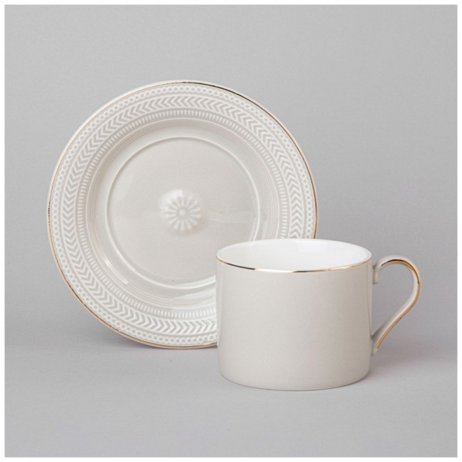 Чайная пара lefard "top style" 250 мл светло-серая Lefard (42-543)