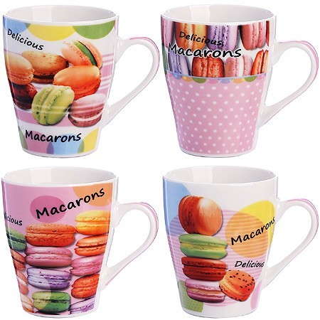 Кружка 340мл Макаруны (мин.4шт)LR (25971) Кружка 340мл Макаруны (мин.4шт)LR (25971)